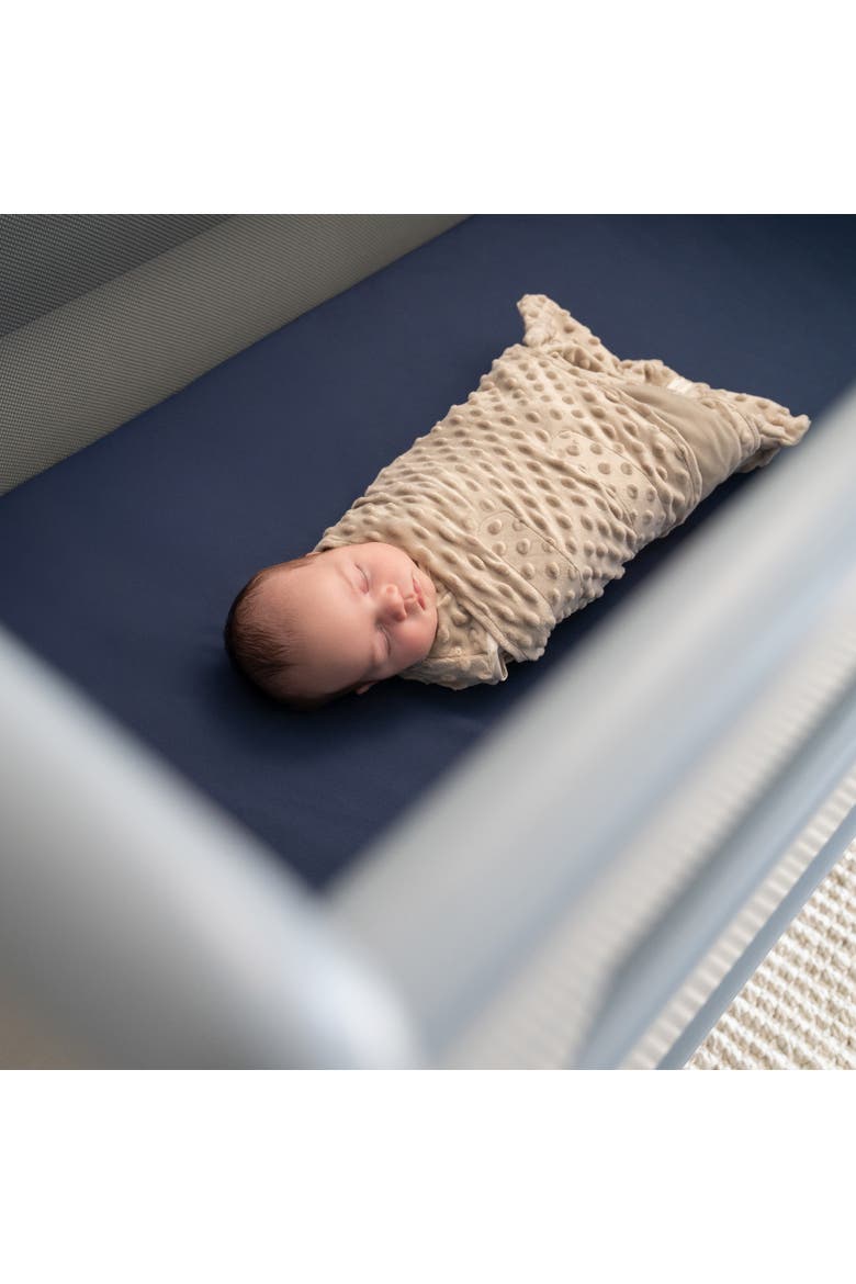 Plush Dots Velboa 3.0 TOG Sleepsack Swaddle, 3-Way Adjustable Wearable Blanket, Alternate, color, Fawn Grey