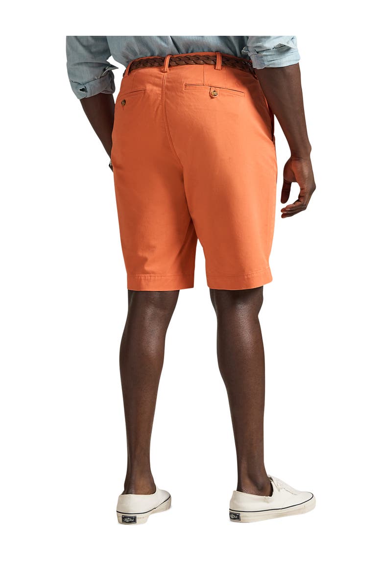 Big & Tall Stretch Twill Shorts, Alternate, color, DEEP MANGO