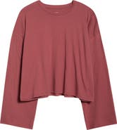 Lunya Organic Pima Cotton Long Sleeve Lounge T-Shirt