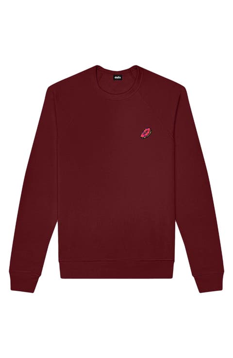 パーカー・フーディ Stone  Burgundy Cotton Crew Neck Sweatshirt stone-island-frost-crewneck-