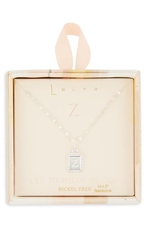 Leith Initial Pendant Necklace