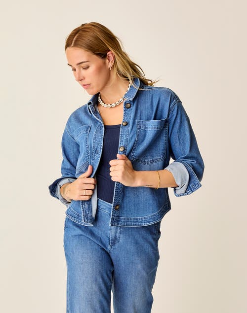 Carve Designs Flora Denim Shacket