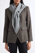 Veronica Beard Drezel Pull Through Merino Wool & Cashmere Knit Scarf