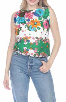 Floral Print Sleeveless Top