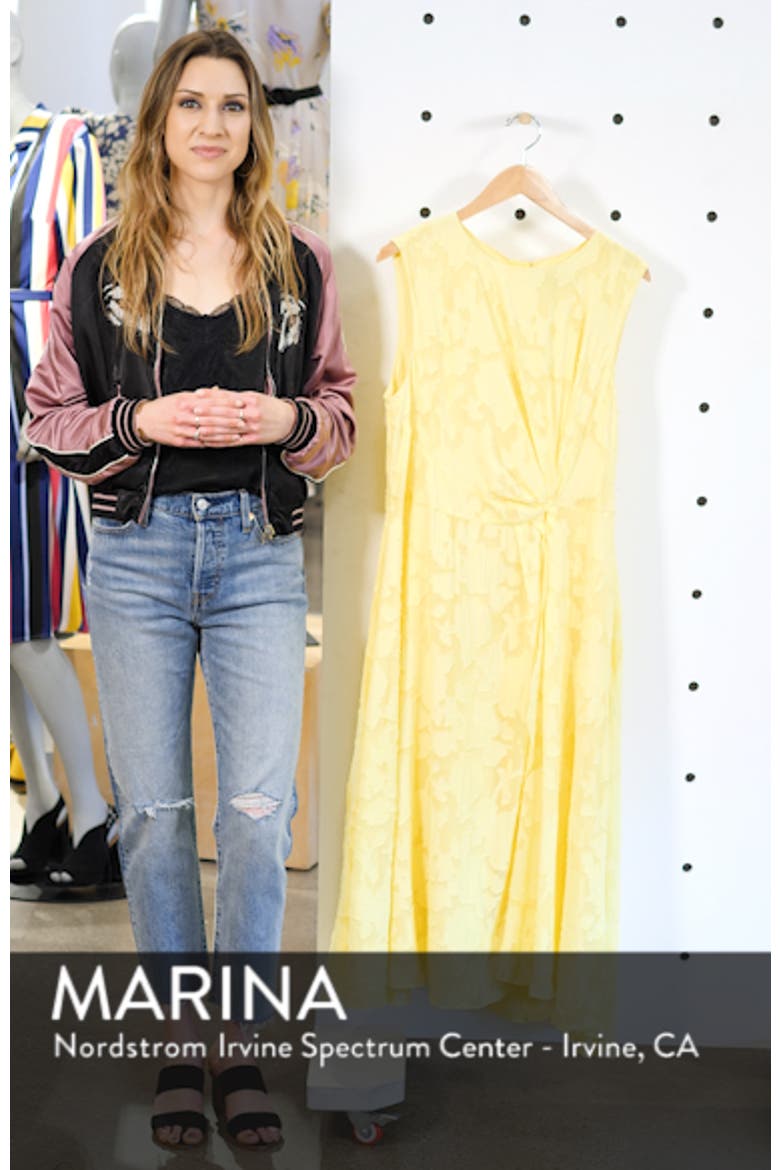 Jason Wu x ELOQUII Gathered Fil Coupé Midi Dress video