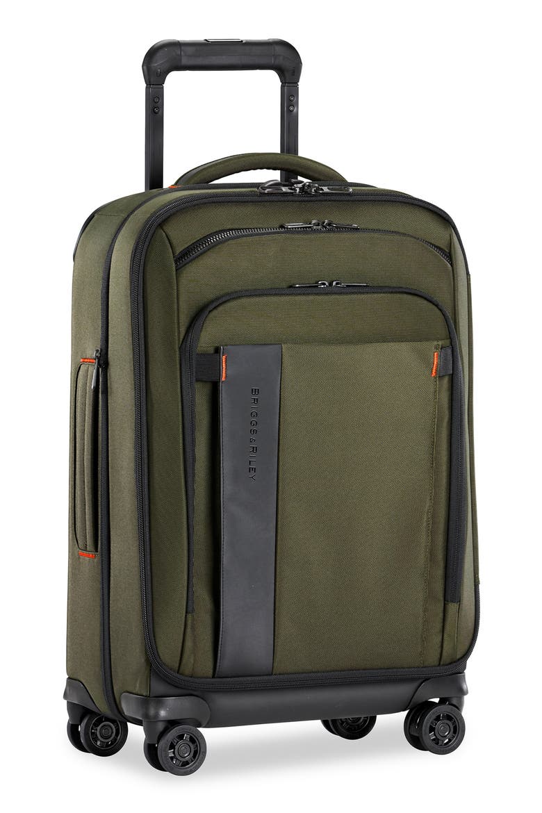 ZDX 22-Inch Expandable Spinner Suitcase, Main, color, HUNTER GREEN