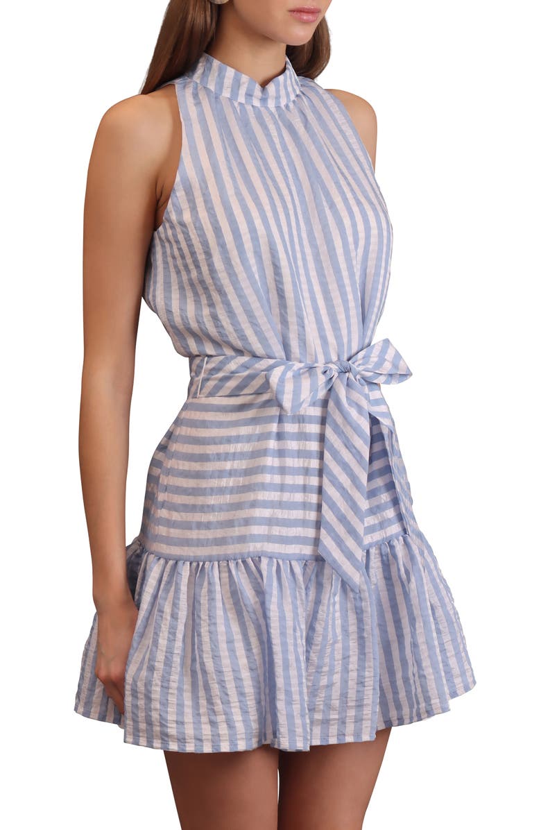 Avec Les Filles Mock Neck Minidress, Alternate, color,