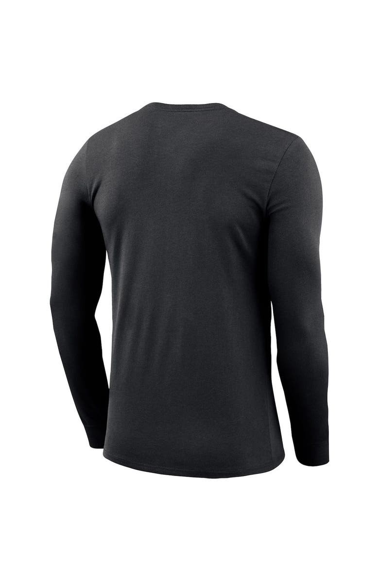 Nike Men's Nike Black Oregon Ducks Basketball Drop Legend Long Sleeve Performance T-Shirt, Alternate, color,