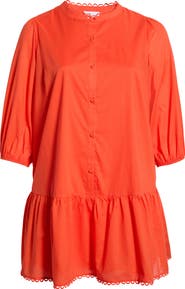 SUGARLIPS Yamila Ruffle Cotton Minidress