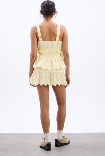 Jade Broderie Organic Cotton Camisole