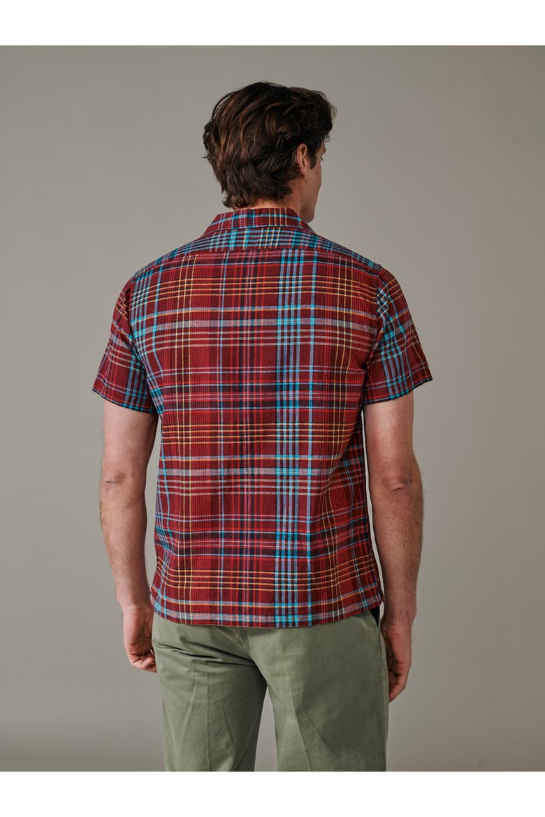 Abbots Cuban Collar Shirt, Alternate, color, Red Check