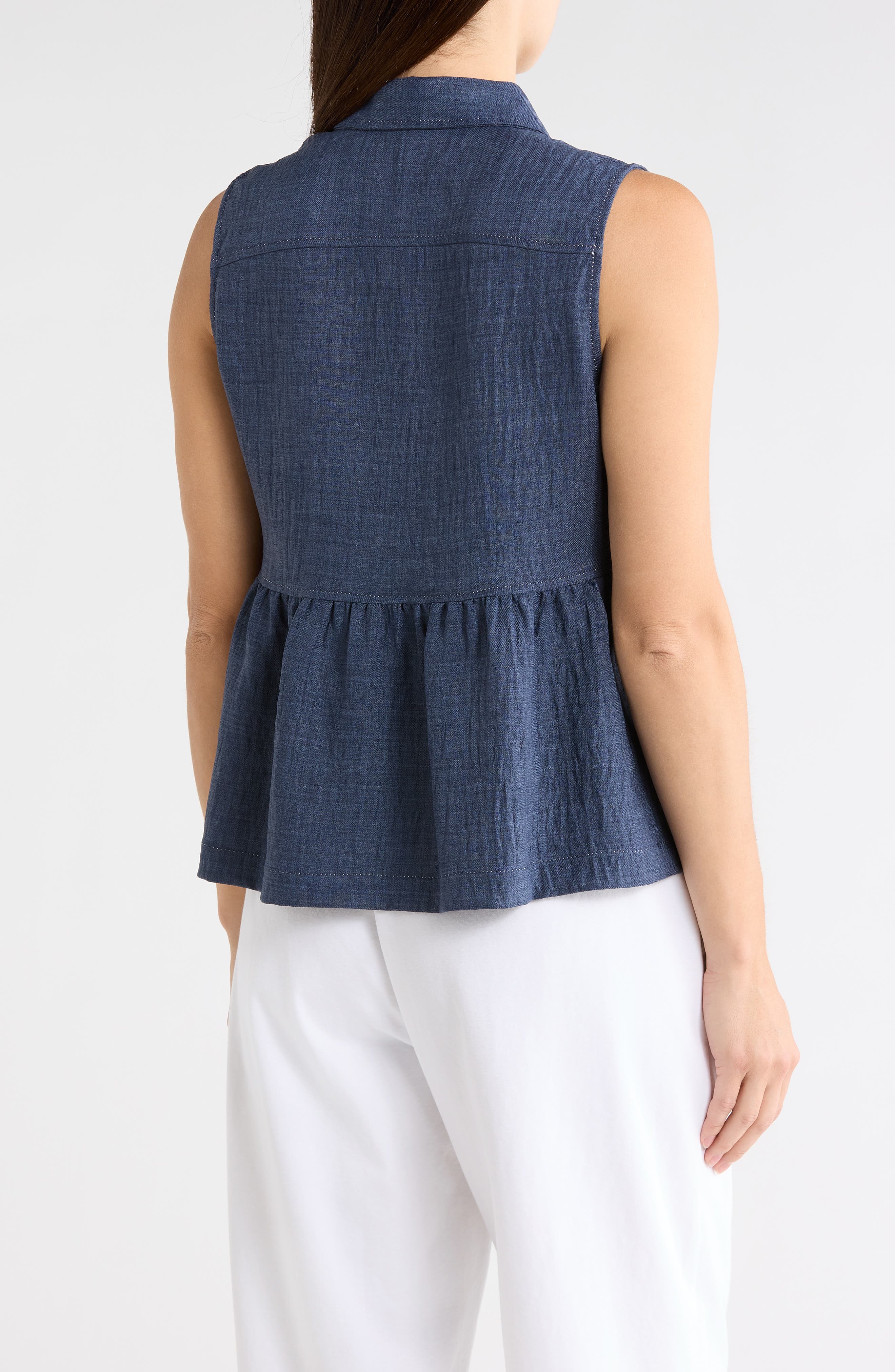Sleeveless Peplum Top - image 4