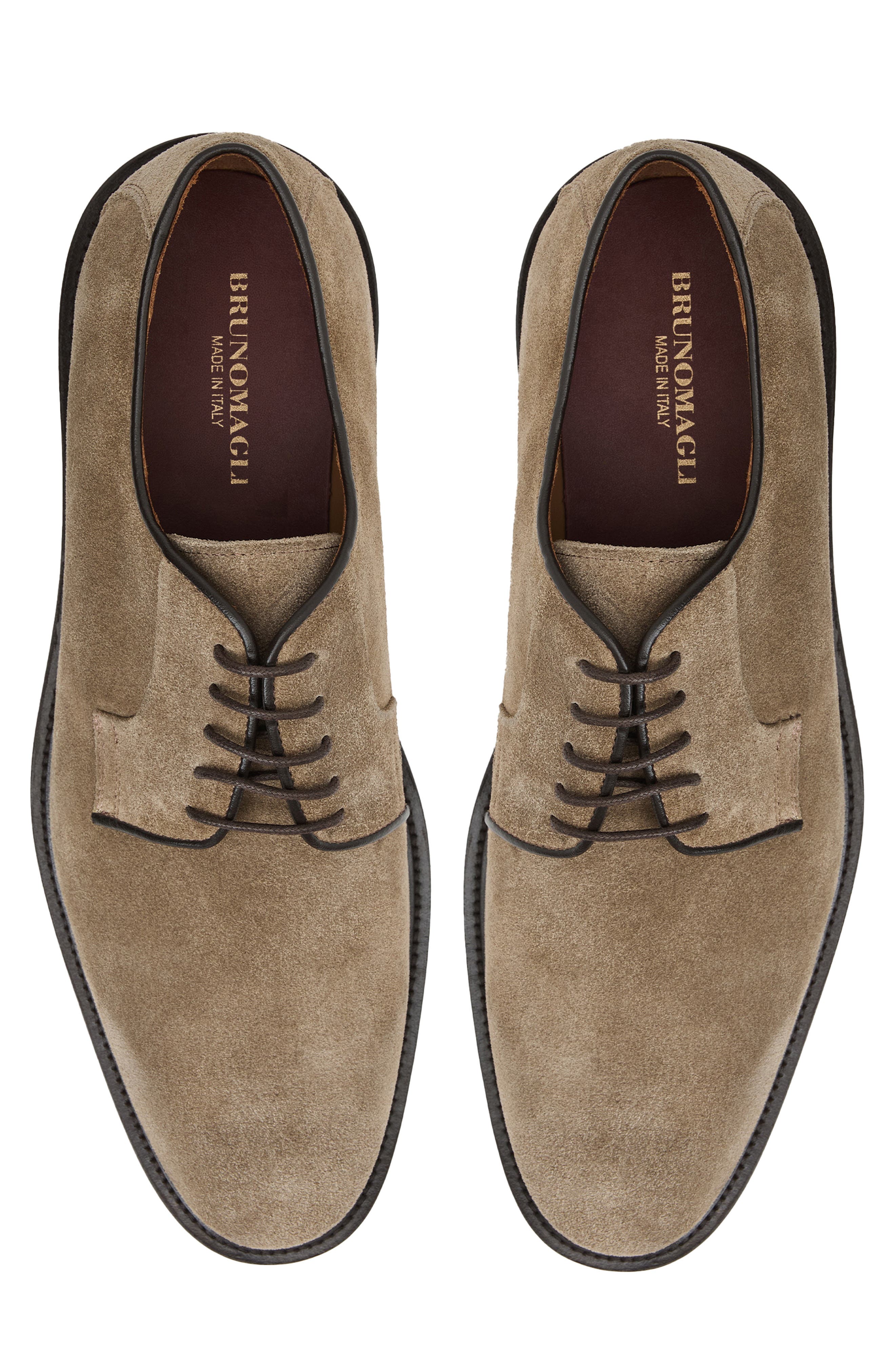 Vasto Suede Plain Toe Derby, Alternate, color, TAUPE SUEDE