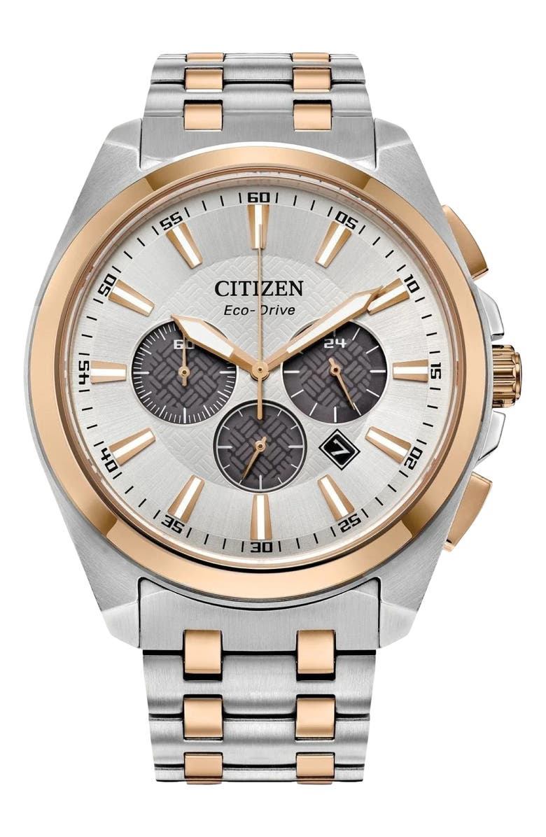 Citizen Classic Eco-Drive Two-Tone Bracelet Watch, 41mm x 11.83mm, Main, color, Two Tone