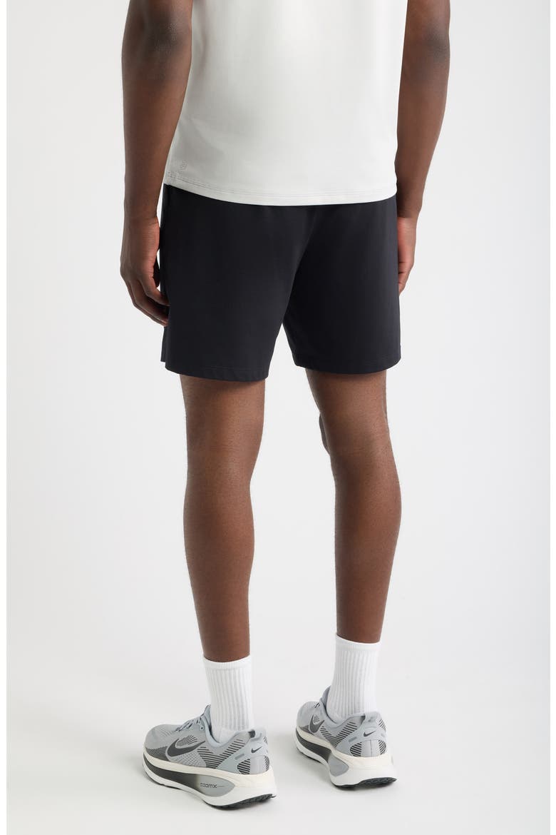 Live-In 7-Inch Drawstring Athletic Shorts, Alternate, color, BLACK
