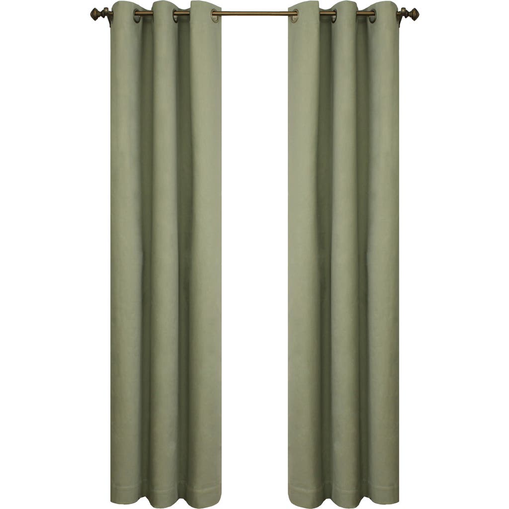Outdoor Decor By Commonwealth Set Of 2 Cotton Curtain Panels In Green