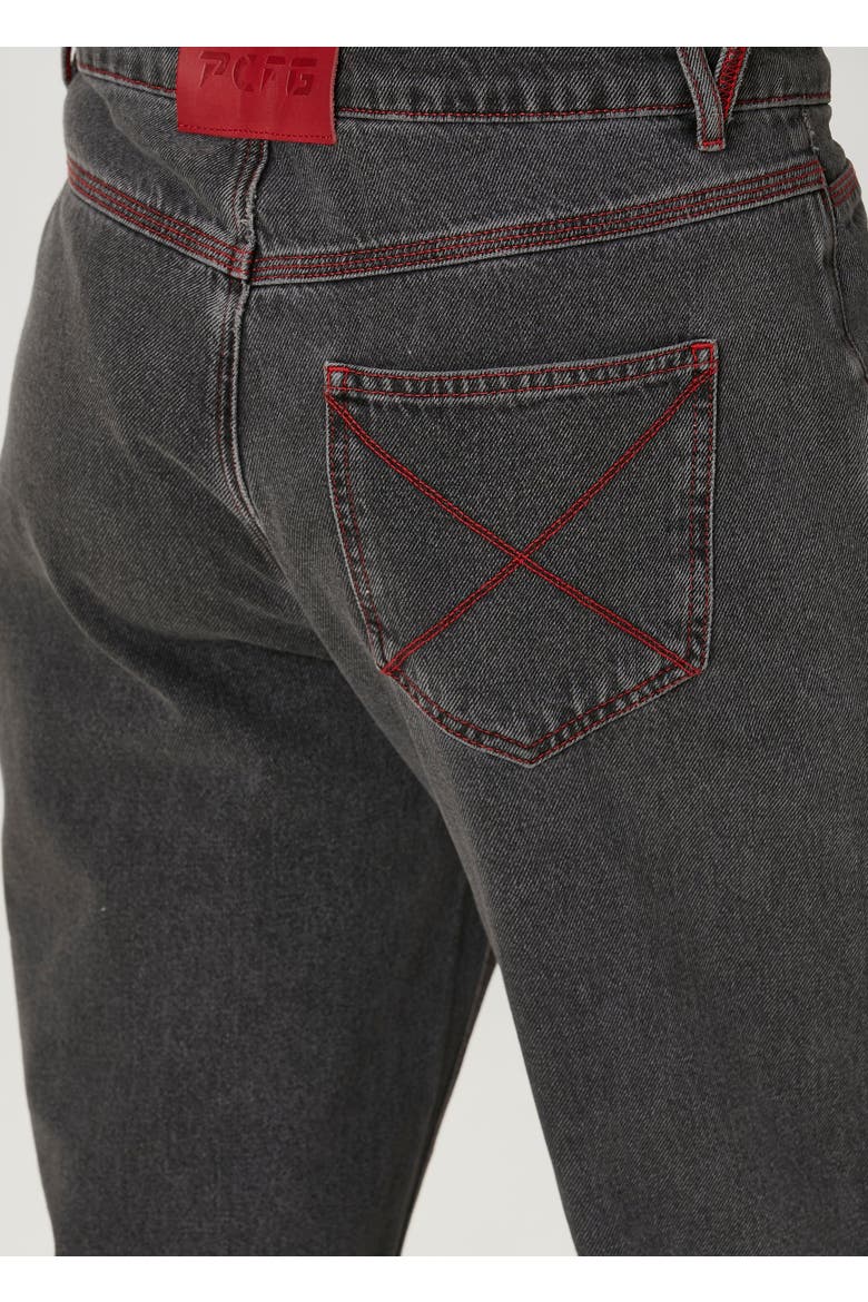 Pure Cotton Regular Fit Denim Pant, Alternate, color, BLACK