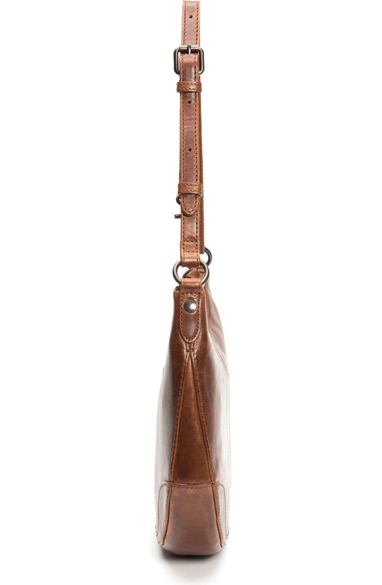 Frye Melissa Small Leather Scoop Hobo, Alternate, color,