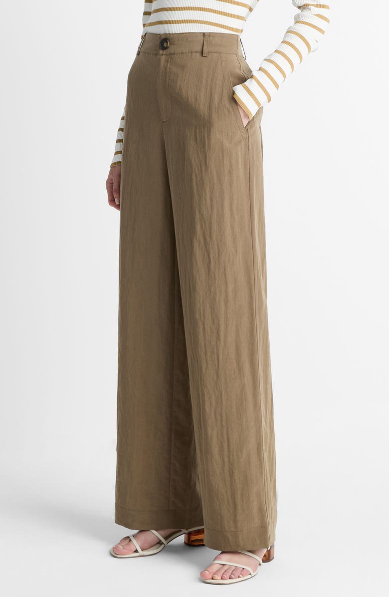 Vince Relaxed Wide Leg Pants, Alternate, color, Tapenade