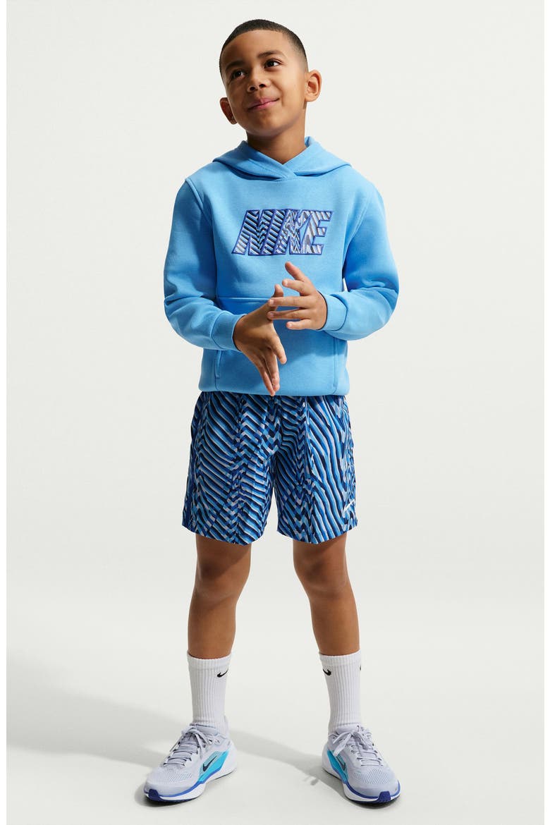 Kids' Dri-FIT Drawstring Shorts, Main, color, GAME ROYAL/ GHOST/ WHITE