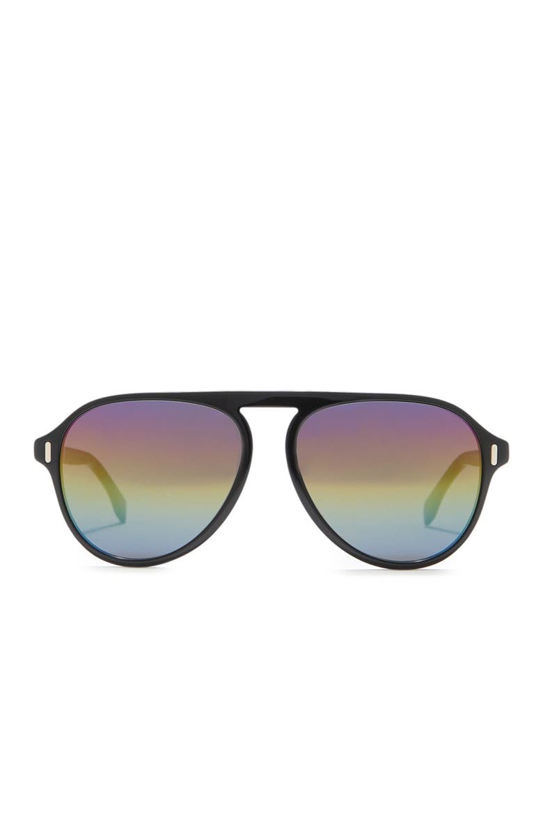 Fendi 56mm Aviator Sunglasses, Alternate, color, 