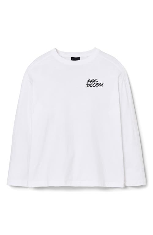 Marc Jacobs Patchwork Dice Long Sleeve Graphic T-shirt In White