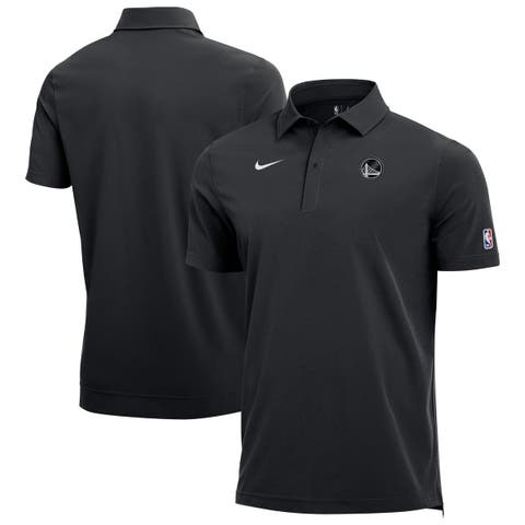 Men's Nike Black Golden State Warriors 2025/26 Authentic Dri-FIT Coaches Polo