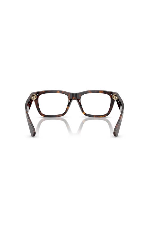 Burberry 53mm Rectangle Optical Glasses In Brown