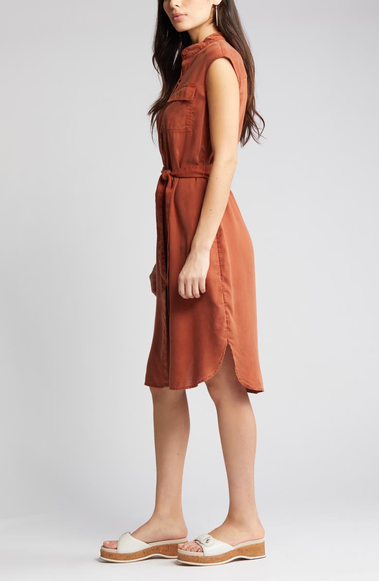 Caslon<sup>®</sup> Utility Sleeveless Shirtdress, Alternate, color,
