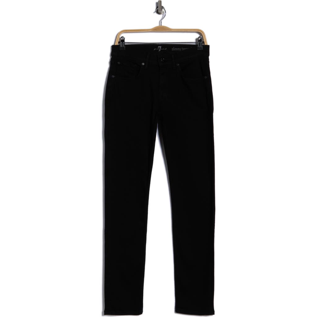 7 For All Mankind Paxtyn Skinny Leg Jeans In Black