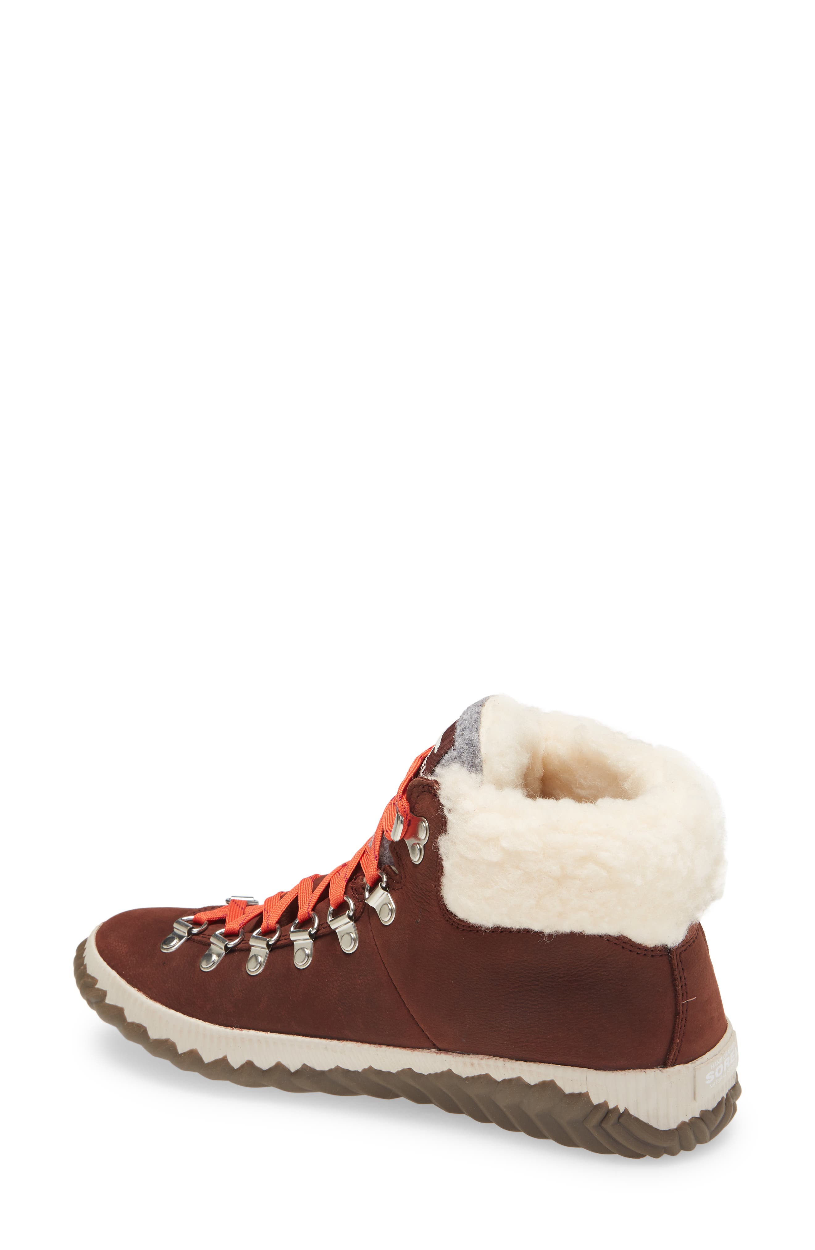 Out 'N About™ Conquest Waterproof Bootie with Faux Fur Trim, Alternate, color, REDWOOD