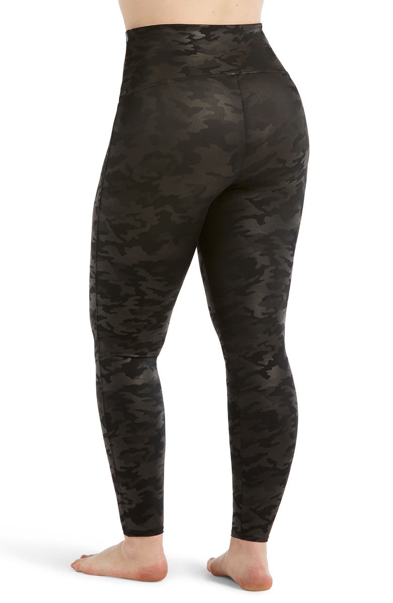 SPANX<sup>®</sup> Camo Faux Leather Leggings, Alternate, color,