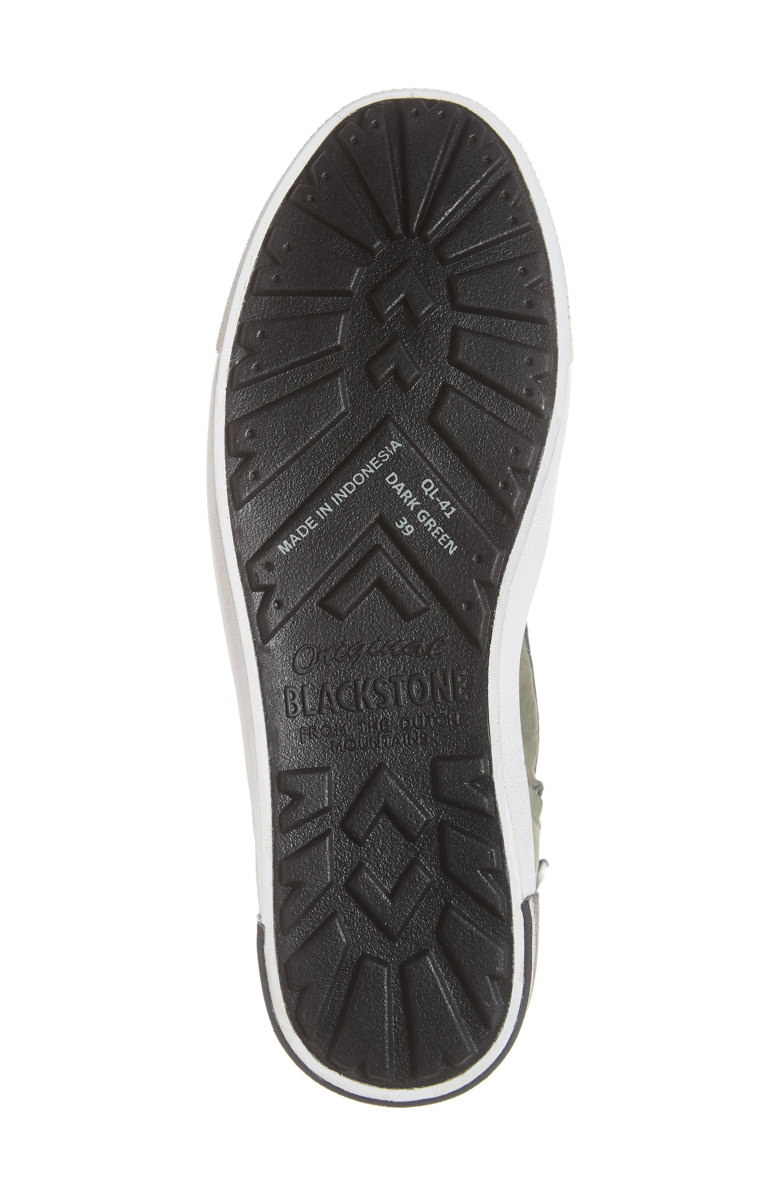 QL41 High Top Sneaker with Genuine Shearling Lining, Alternate, color, GREEN LEATHER