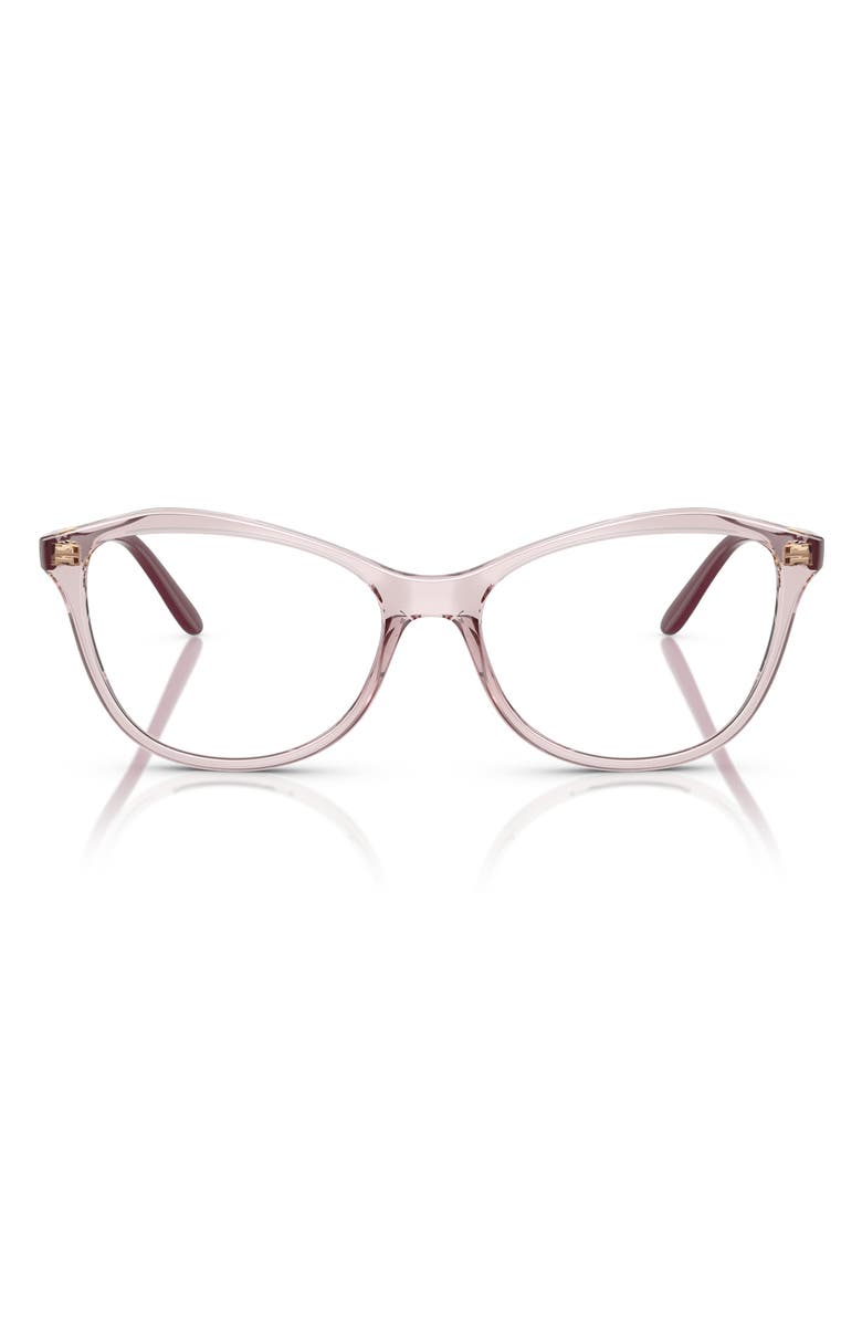 VOGUE 54mm Irregular Optical Glasses, Main, color, Trans Pink