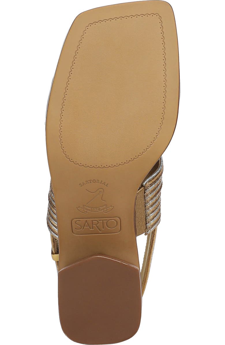 SARTO by Franco Sarto Rory Genuine Calf Hair Slingback Sandal, Alternate, color, Bronze Multi