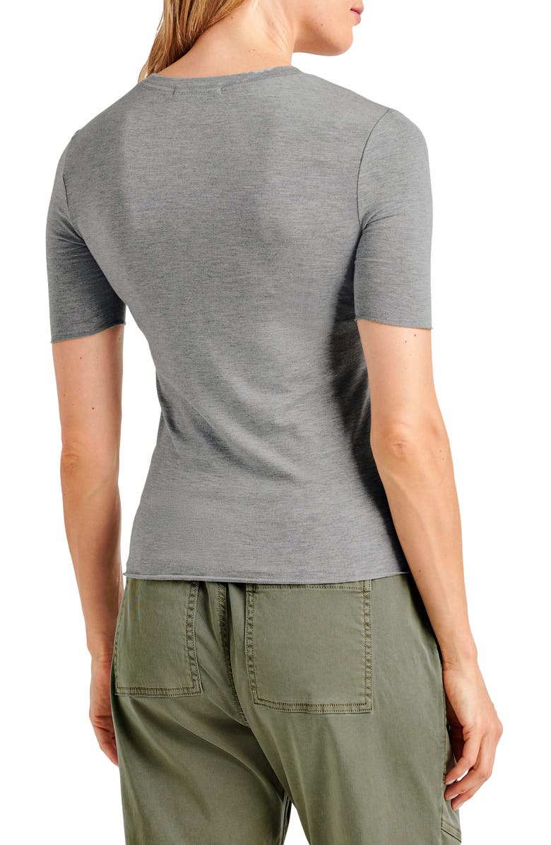 Splendid Short Sleeve Tee, Alternate, color, Heather Grey