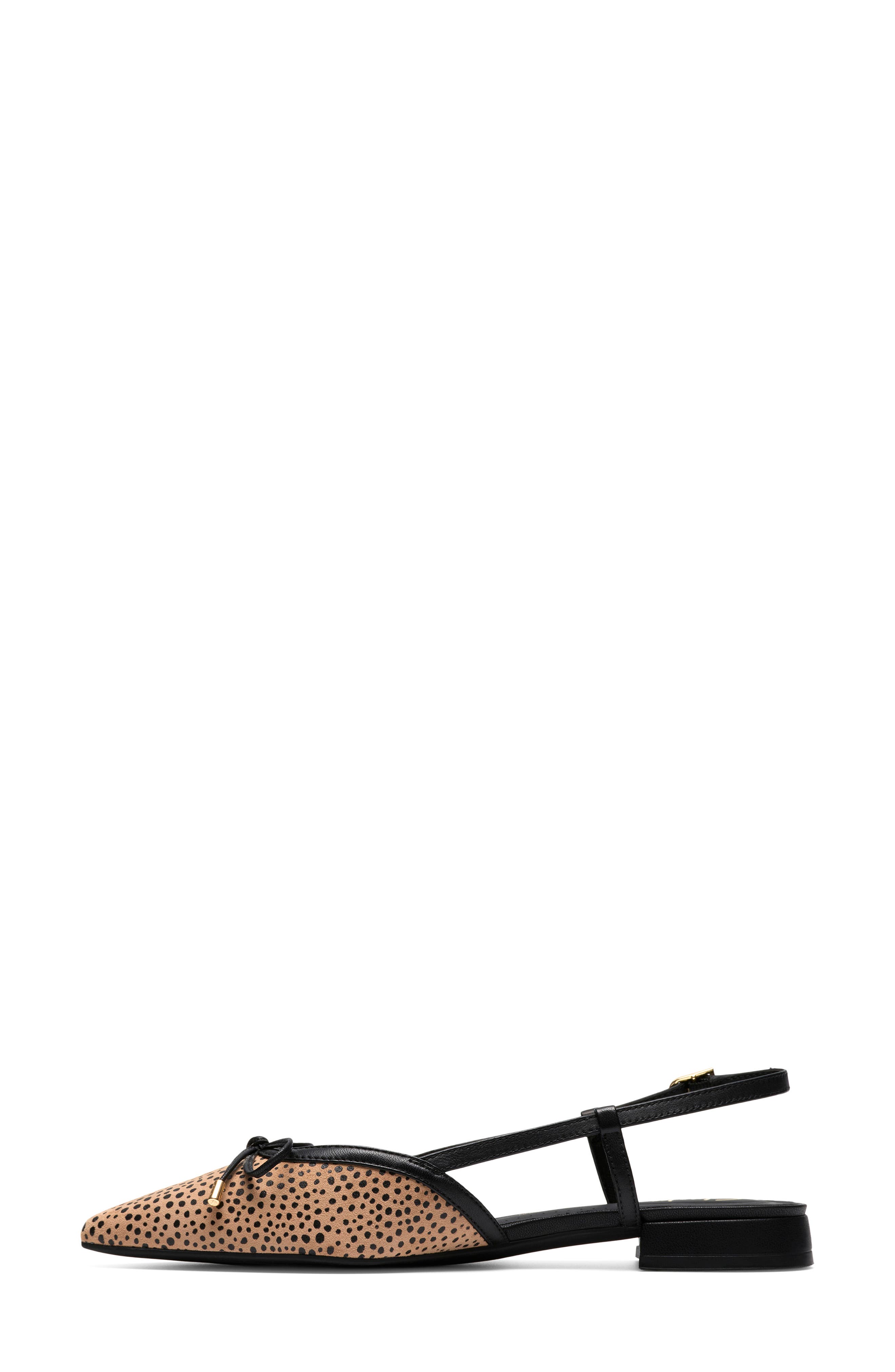 Sensa Bow Slingback Flat, Alternate, color, ANIMAL PRINT