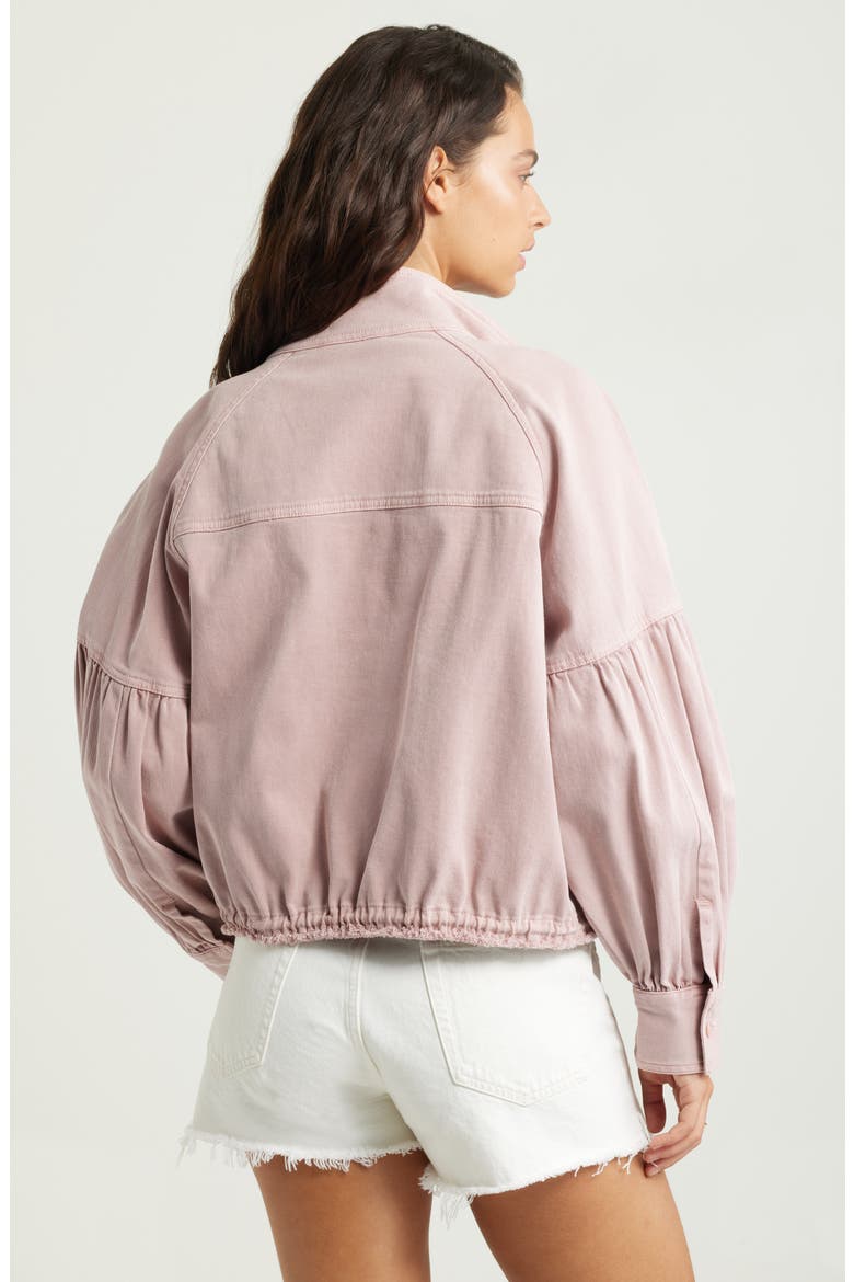 Blouson Twill Utility Jacket, Alternate, color, PINK TIMBER