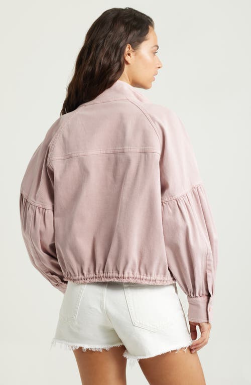 Treasure & Bond Blouson Twill Utility Jacket In Pink Timber