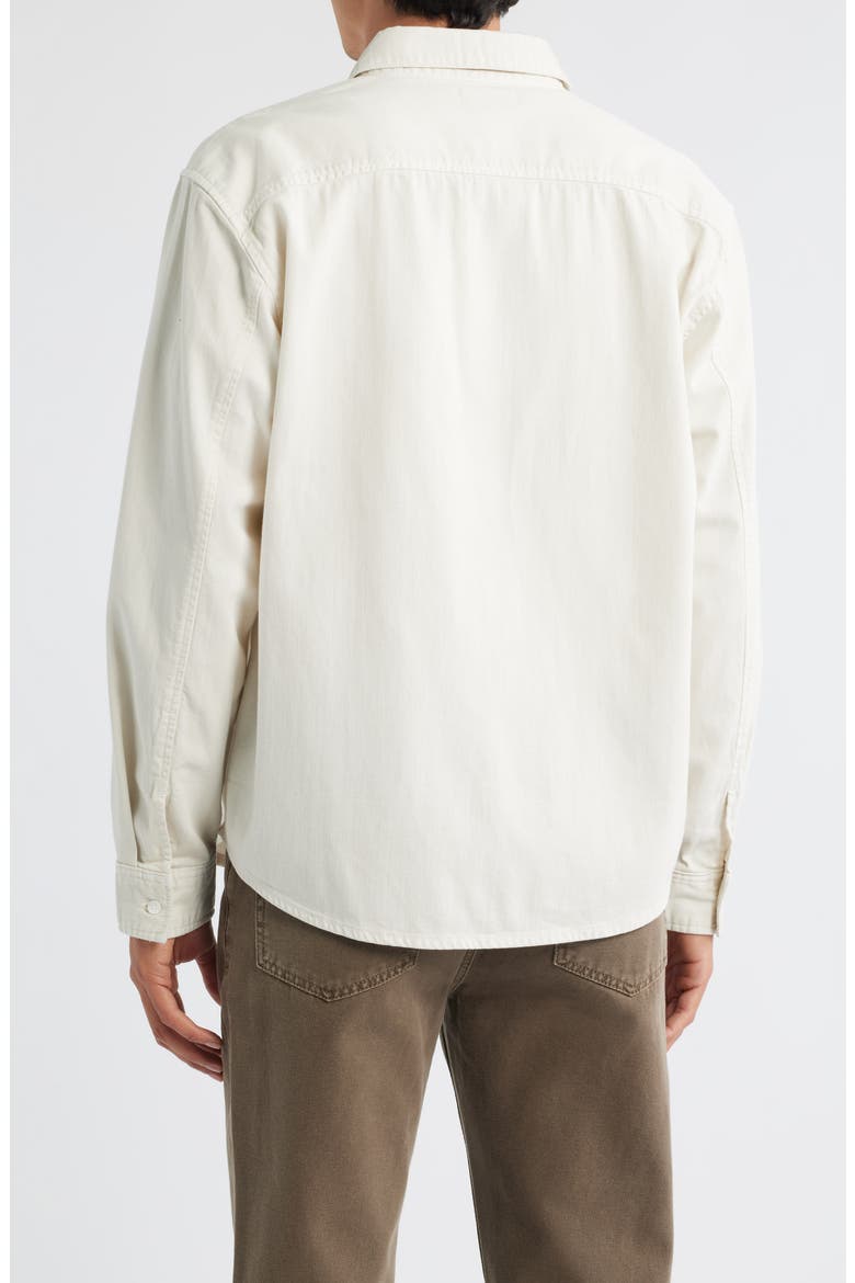 Modern Button-Up Shirt, Alternate, color, WARM WHITE