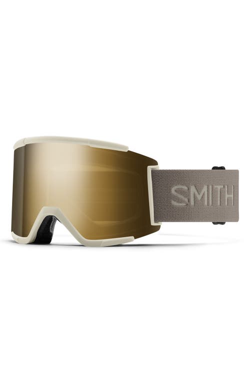 Smith Squad Mag™ 186mm Snow Goggles In Chalk/sun Black Gold Mirror