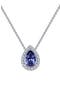 selected Tanzanite/ Clear/ Silver