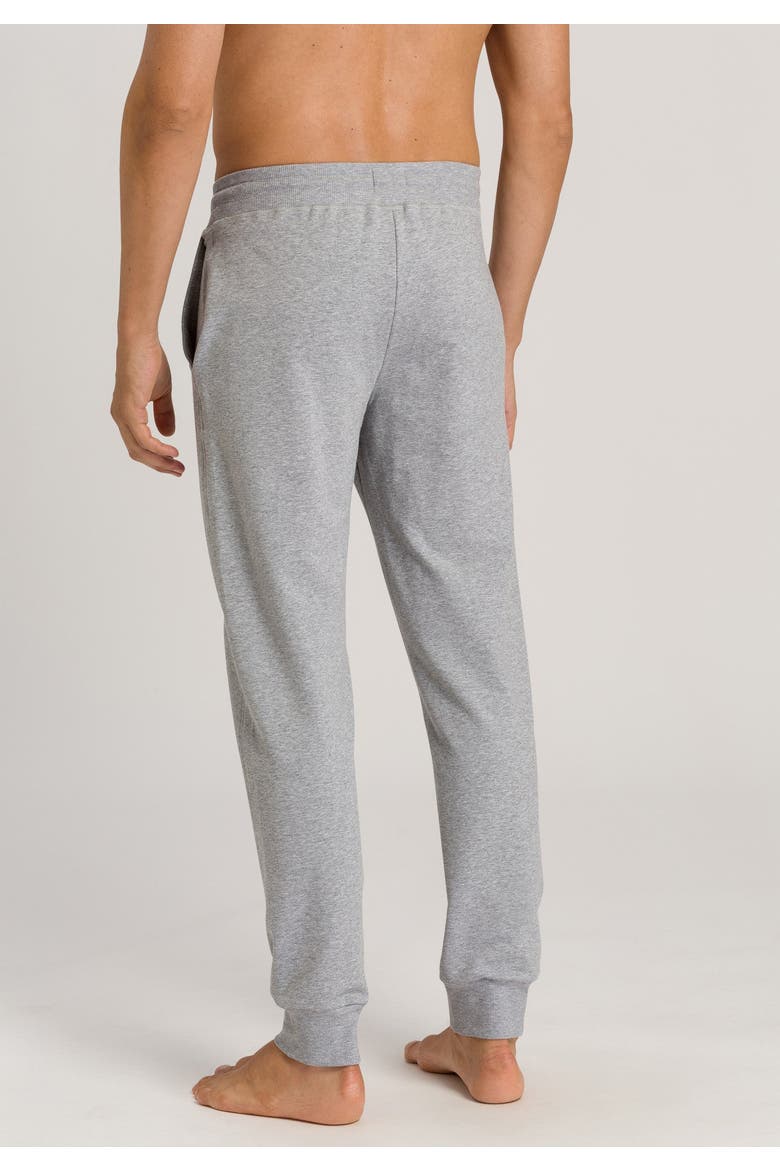Living Cotton Drawstring Lounge Pants, Alternate, color, Grey Melange