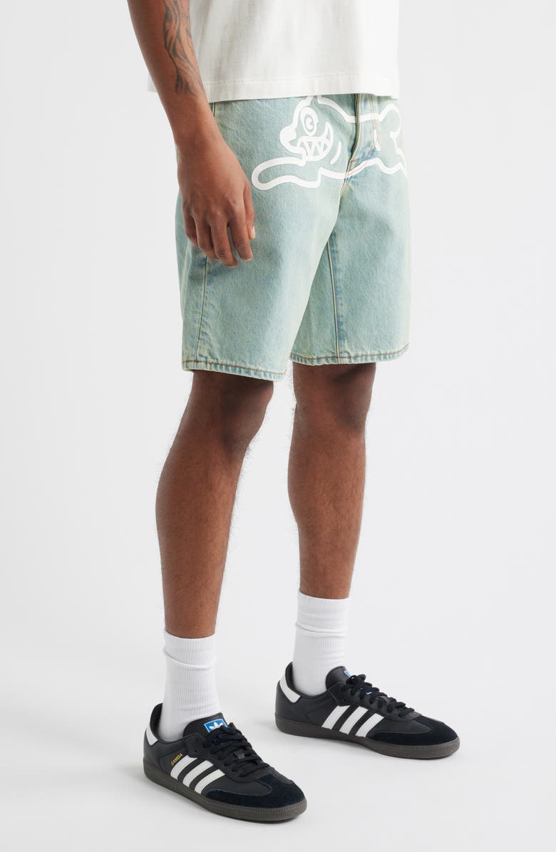 ICECREAM Blue Dog Denim Short, Alternate, color,
