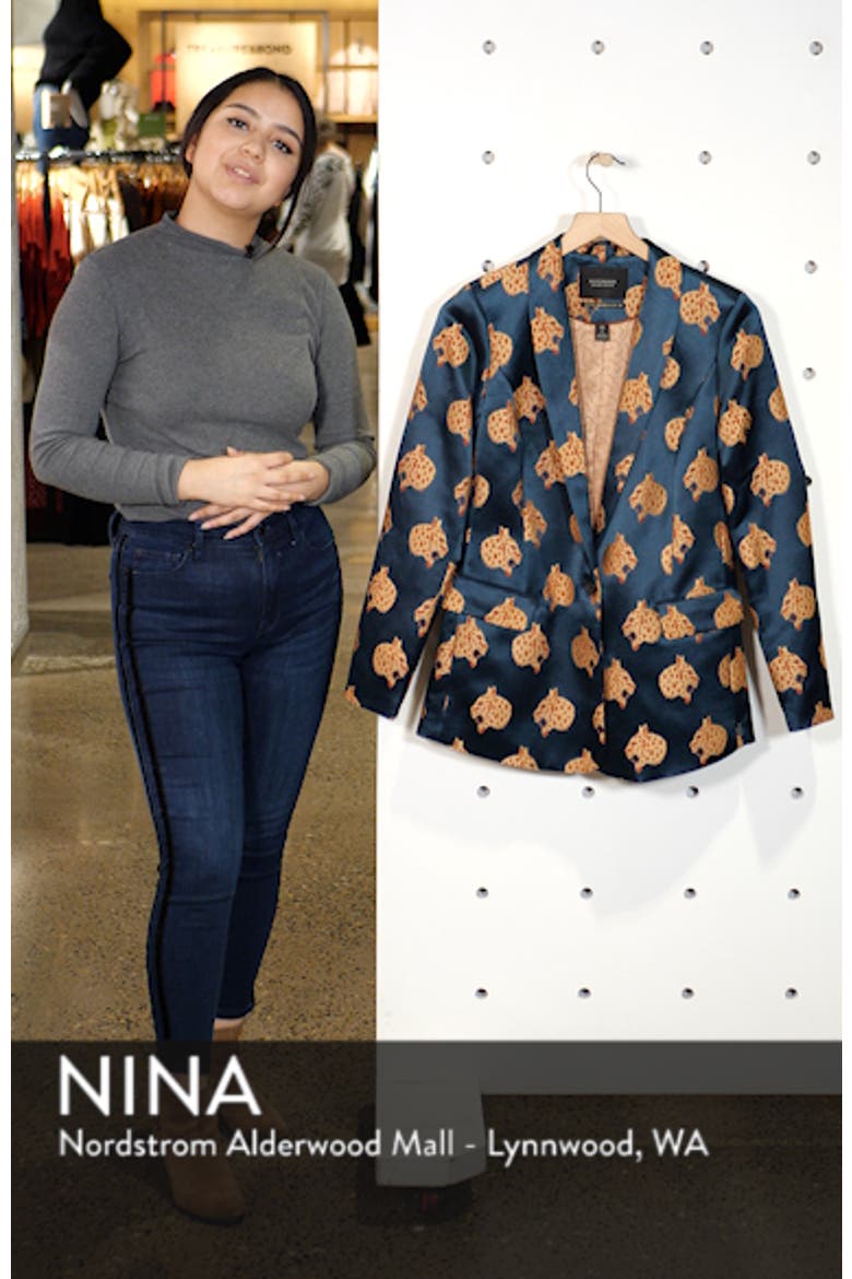 Jacquard Leopard Long Blazer video