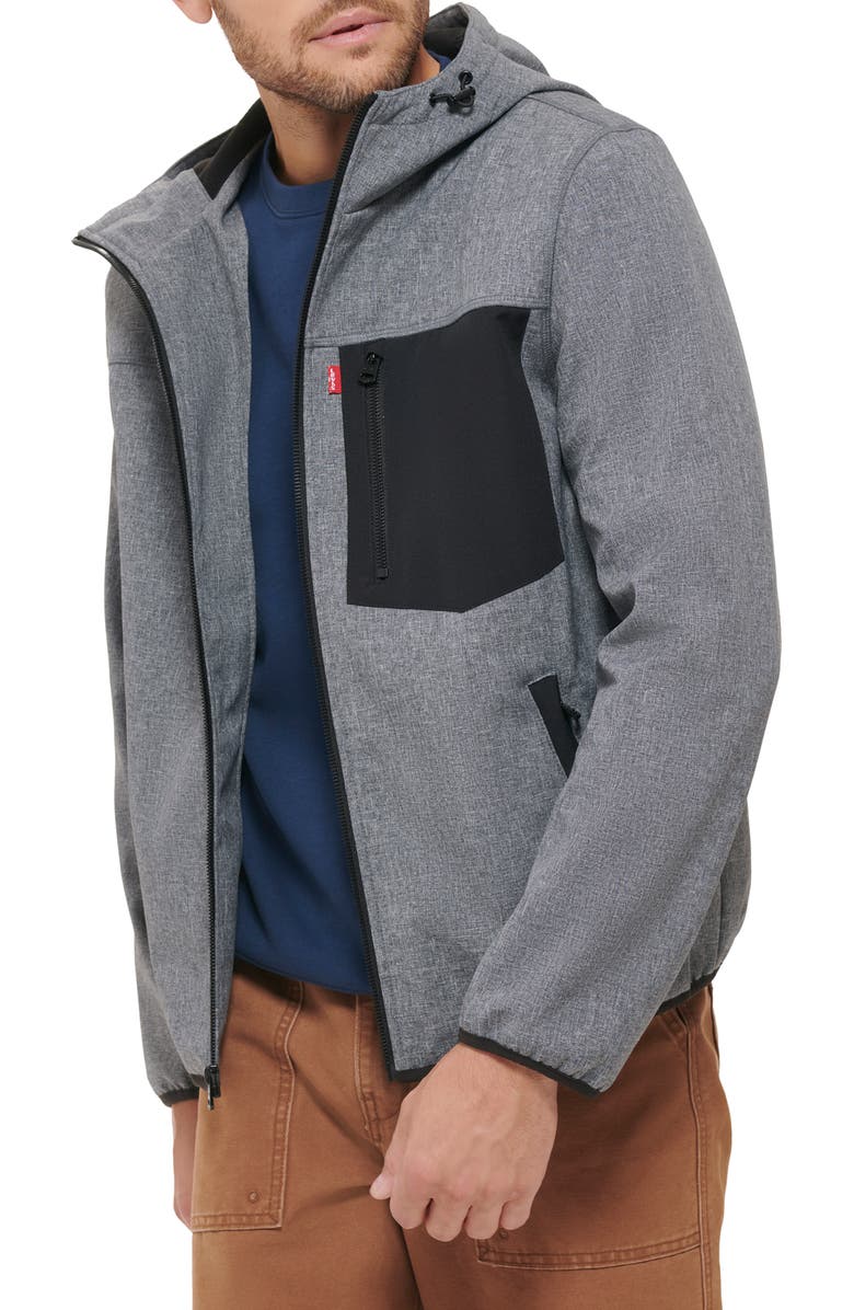 Levi's Softshell Hoodie, Alternate, color,