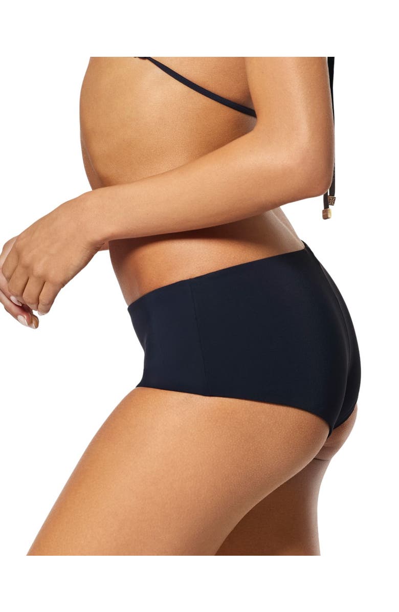 Kiki de Montparnasse Athletic Boyshort Bikini Bottom, Alternate, color, Black