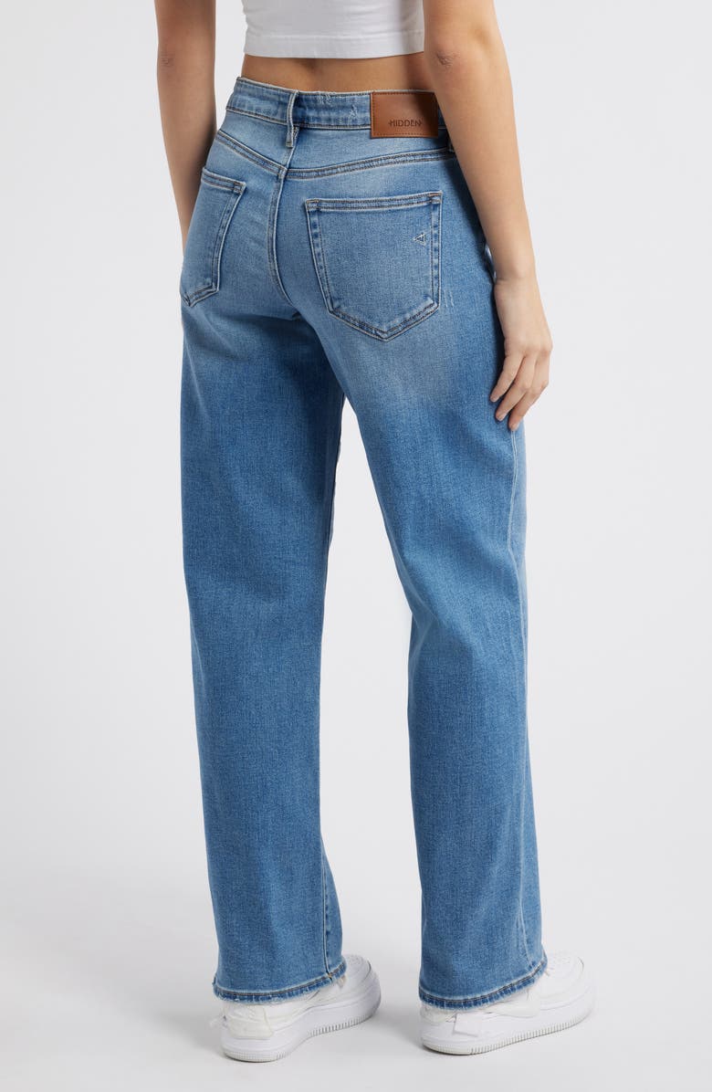 HIDDEN JEANS Wide Leg Dad Jeans, Alternate, color, Med Wash