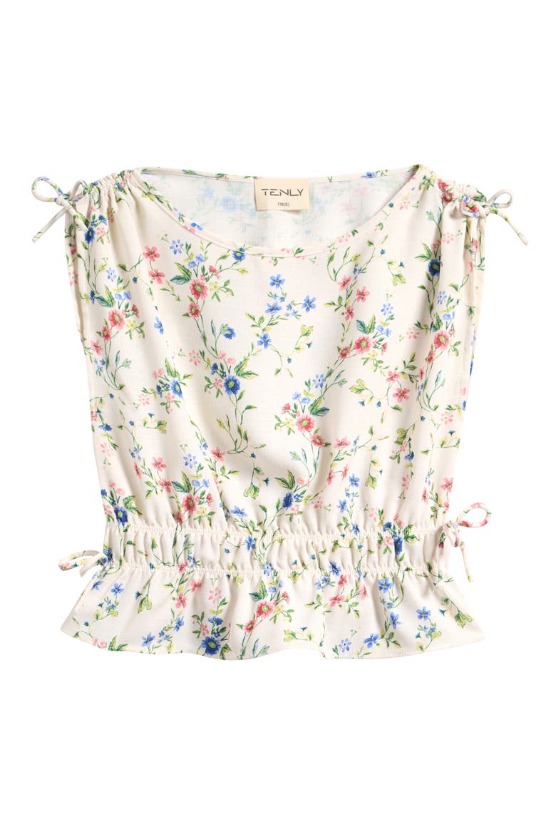 Kids' Dream Ruched Peplum Top, Main, color, OOPSIE DAISY