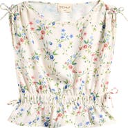 TENLY Kids' Dream Ruched Peplum Top